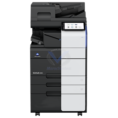 Imprimante Multifonction 65 ppm en Couleur Ecran Tactile RAM 8Go SSD 256Go + CHARGEUR DE DOCUMENTS Dual scan + MEUBLE SUPPORT + 1Jeux toner démarrage